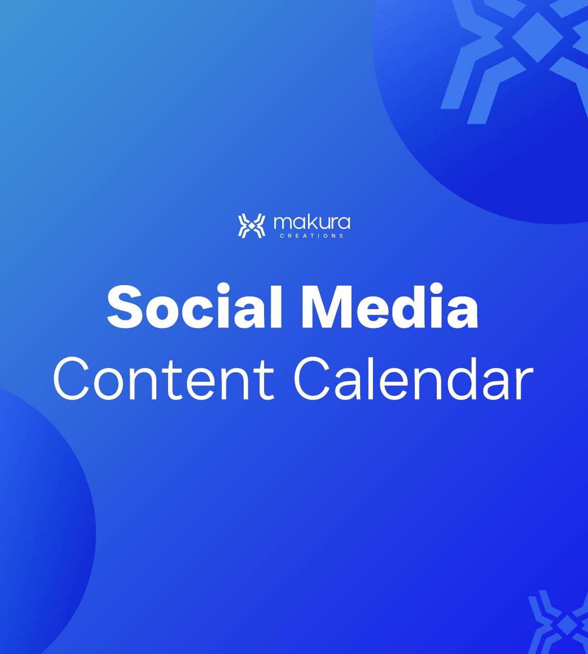 Social Media Content Calendar